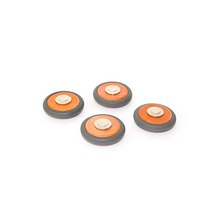 Magnetic Wooden Wheels Magnetic Wooden Blocks 4 pieces