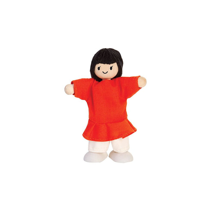 Plan Toys Girl Dollhouse Figure - Fair Skin Tone