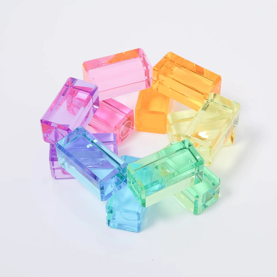 Bauspiel Luminous Blocks, Pastel, 12-Piece Set, in pastel colors, photo 3 of 5