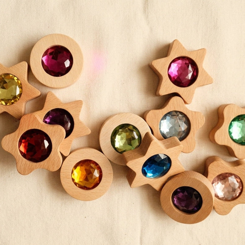 Bauspiel Sparkling Nuggets (Play Coins), 12-Piece Set