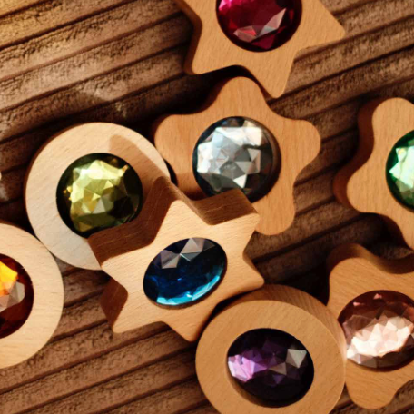 Bauspiel Sparkling Nuggets (Play Coins), 12-Piece Set, in play, photo 2 of 3
