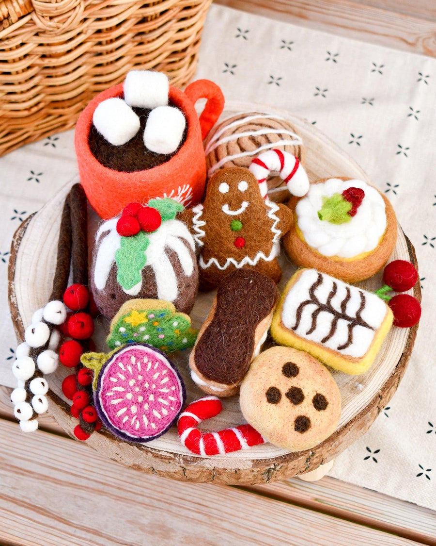 Felt Christmas Play Food Grazing Box, Set A
