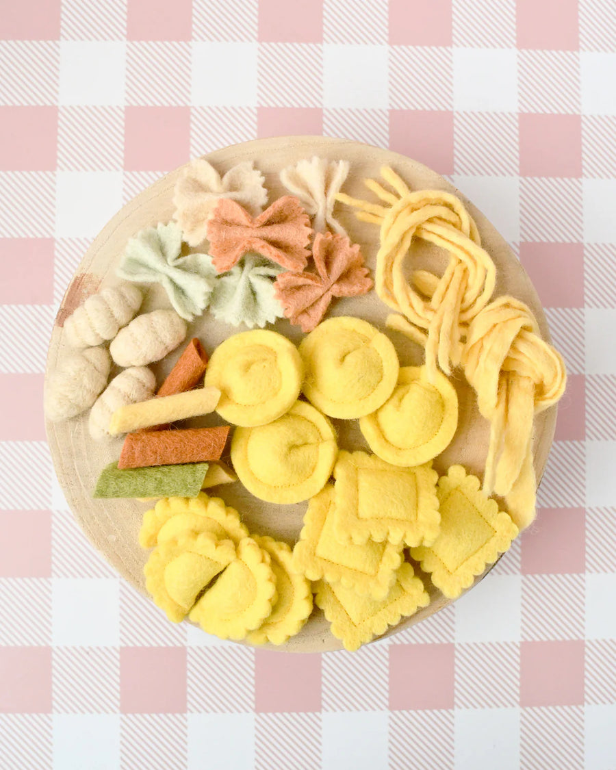 Felt Pasta Play Food Set