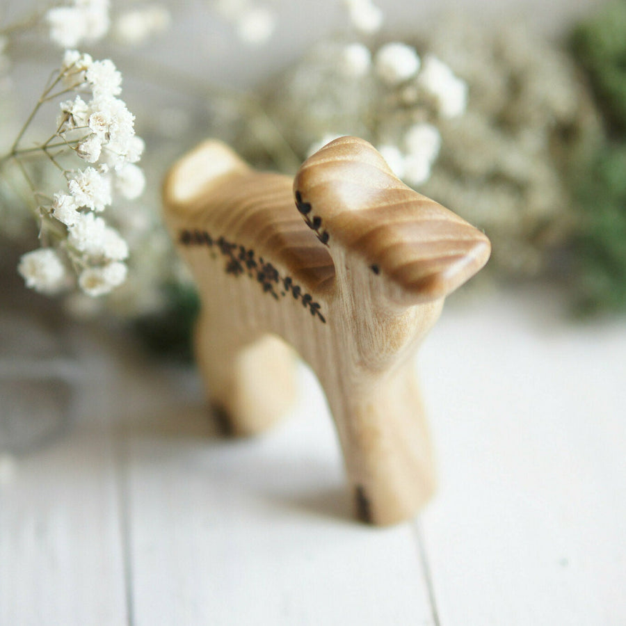 Wooden Fawn, a natural wood animal toy by Tiny Fox Hole (view 6)