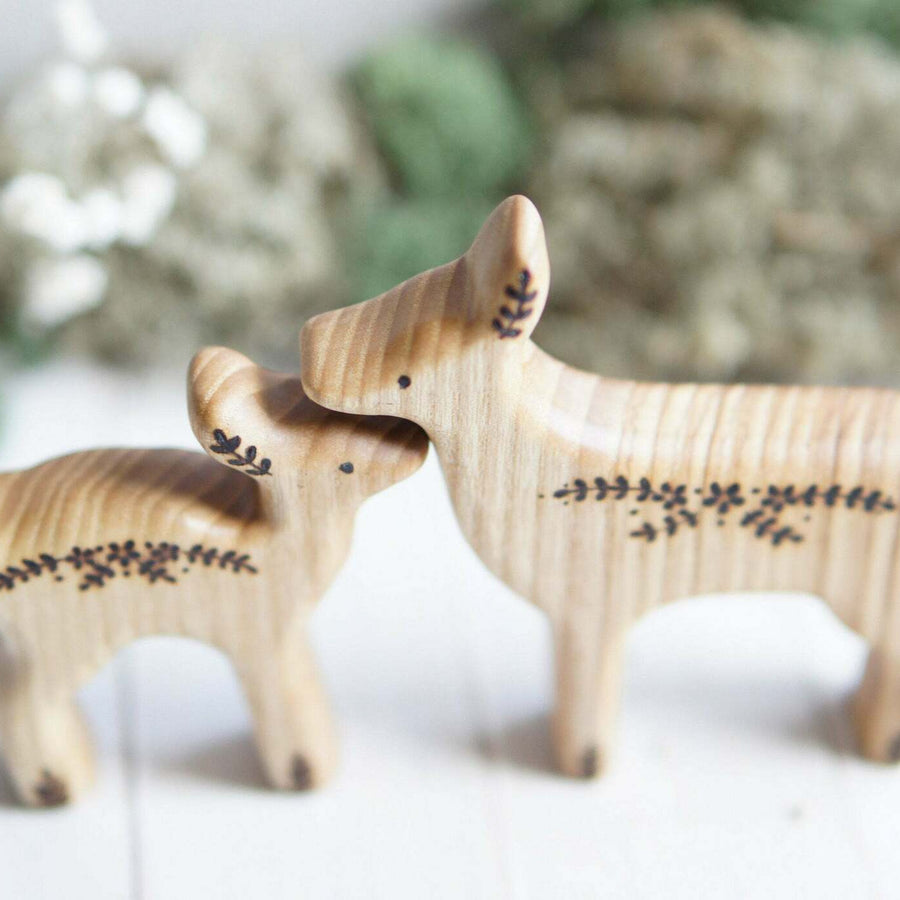 Wooden Fawn, a natural wood animal toy by Tiny Fox Hole (view 4)