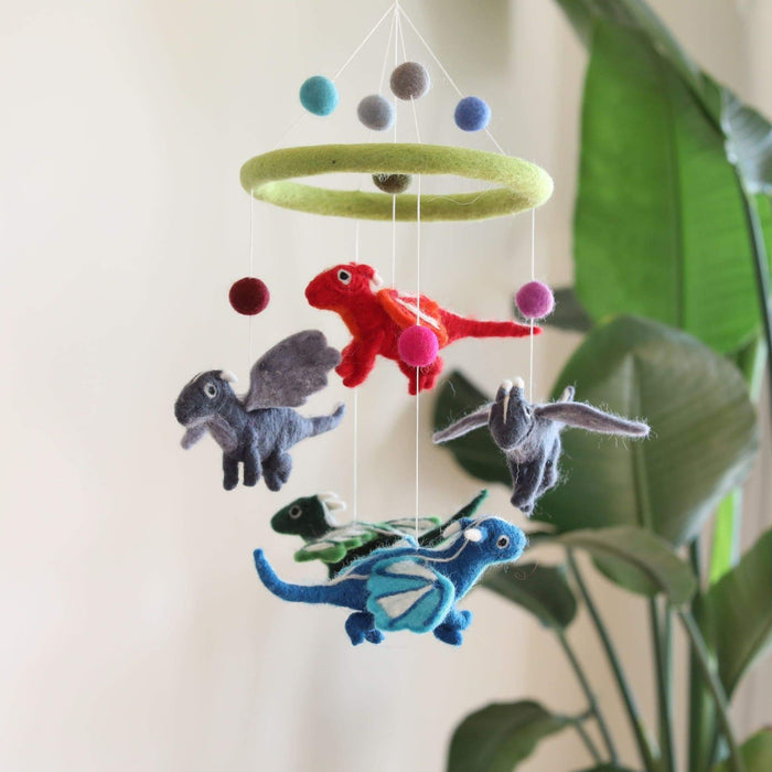 Felt Dragon Baby Mobile