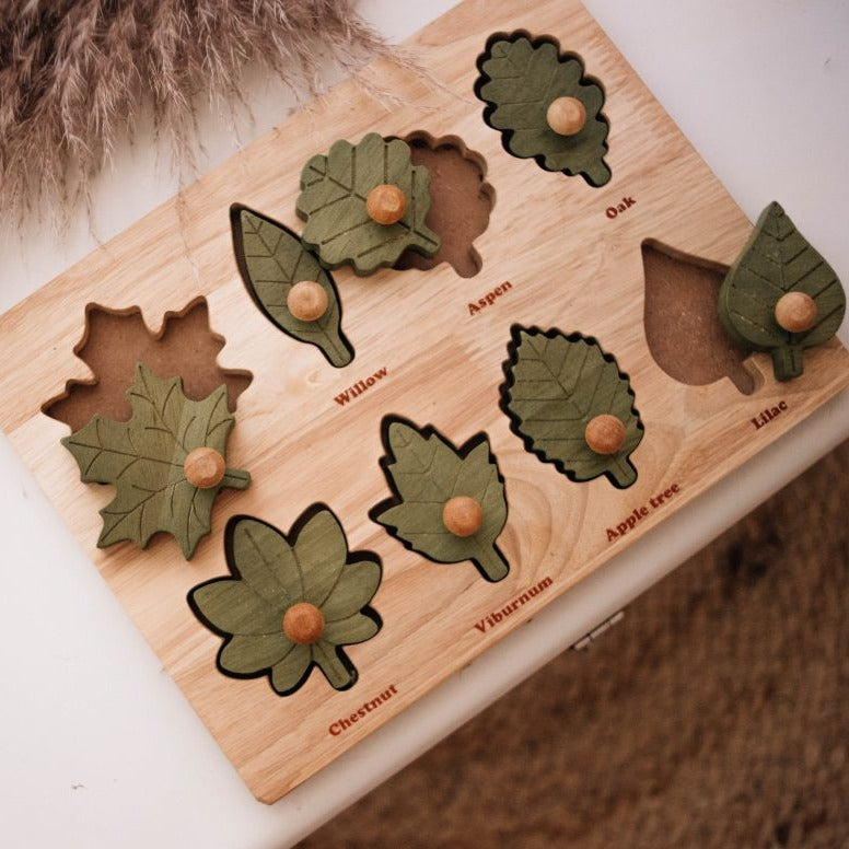 Q Toys Montessori Leaf Puzzle