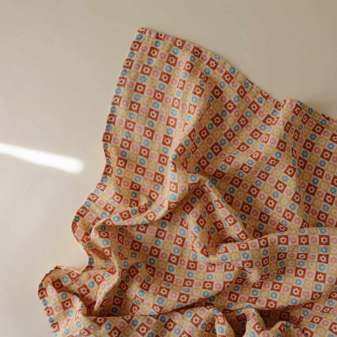 Organic Cotton Muslin Swaddle Blanket