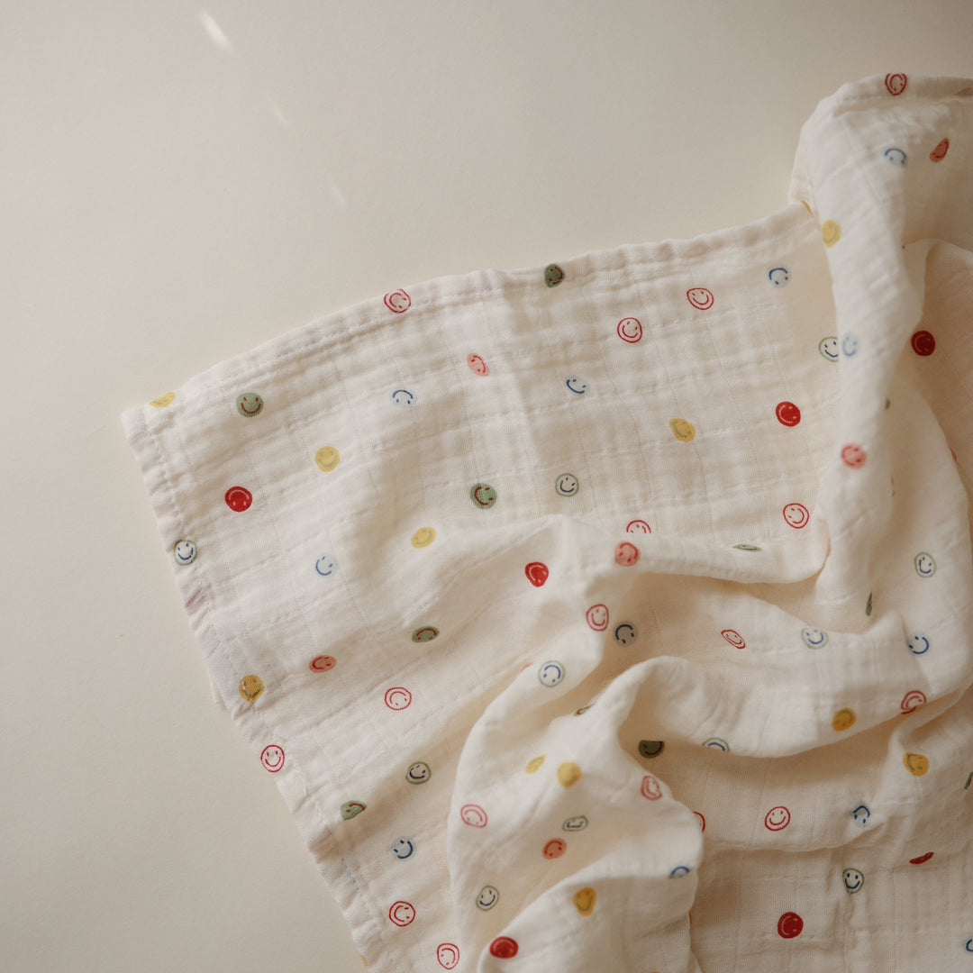 Organic Cotton Muslin Swaddle Blanket