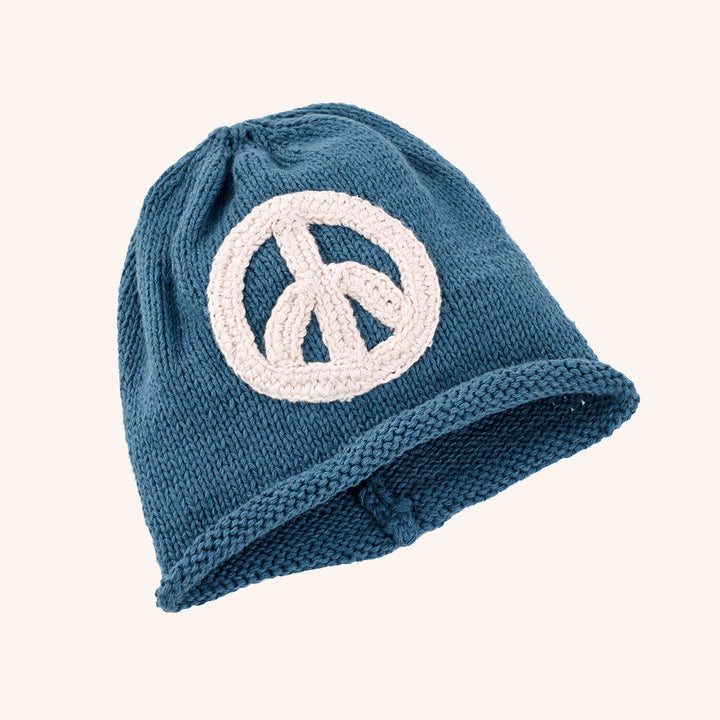 Organic Peace Hat - Baby Beanie