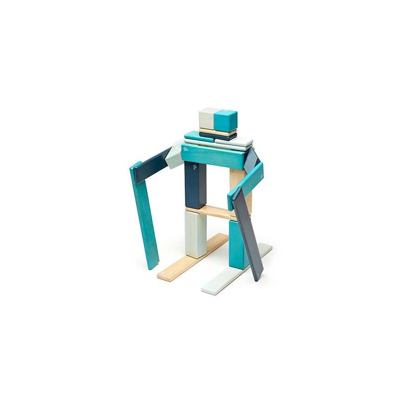 24-Piece Set <br>Magnetic Wooden Blocks <br>Tegu Classics