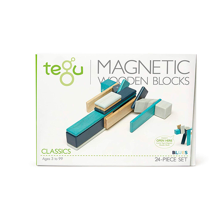 24-Piece Set <br>Magnetic Wooden Blocks <br>Tegu Classics