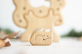 Wooden Tree Puzzle with Bird and Fox, a natural wood puzzle by Tiny Fox Hole (view 3) · view 3