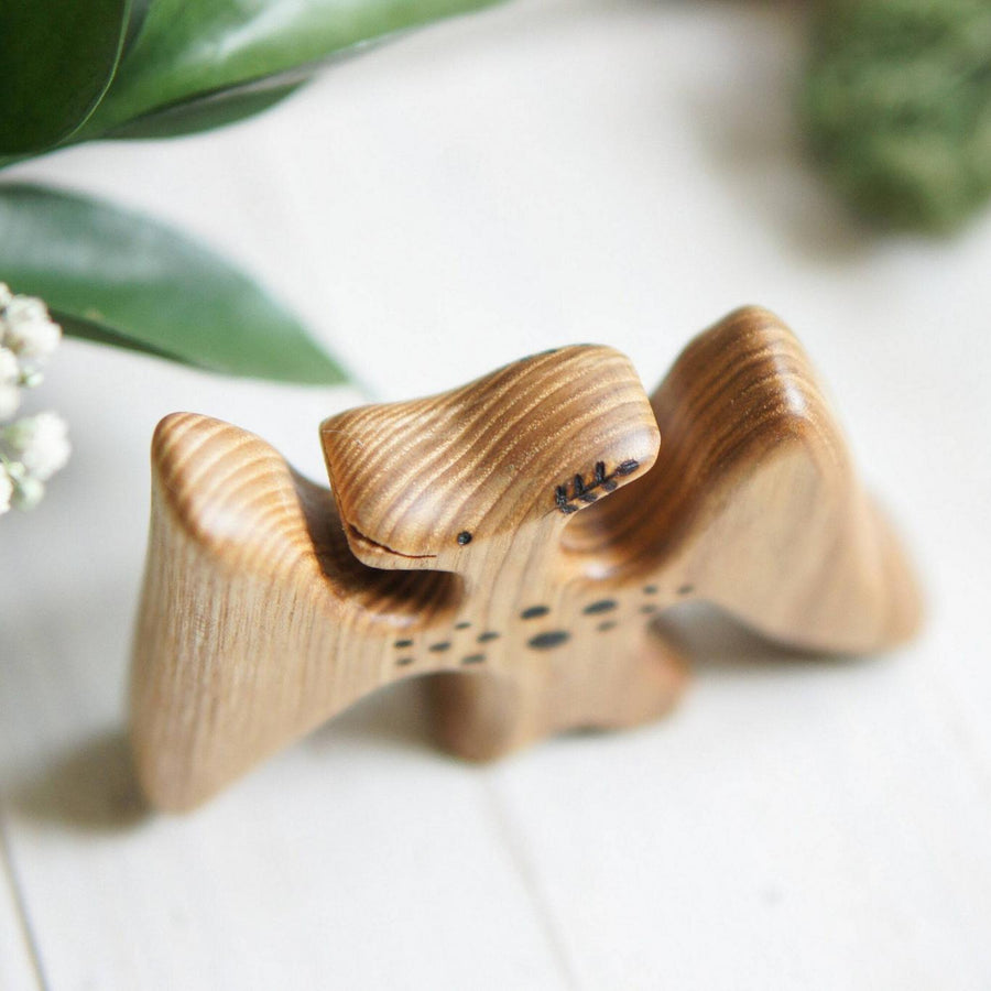 Wooden Pterodactyl, a natural wood animal toy by Tiny Fox Hole (view 3)