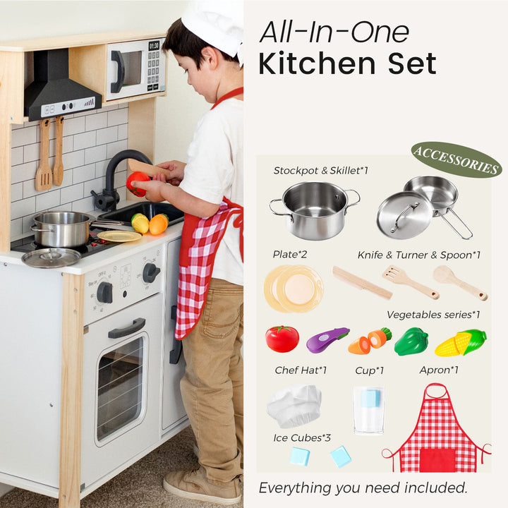 Tiny Land® Interactive Play Kitchen with Sounds &amp; Cookware