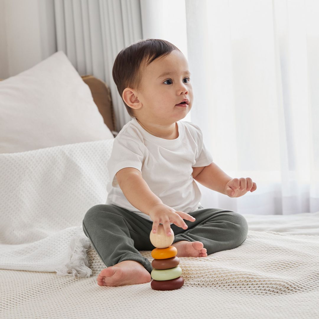 Plan Toys My First Stacking - Modern Rustic