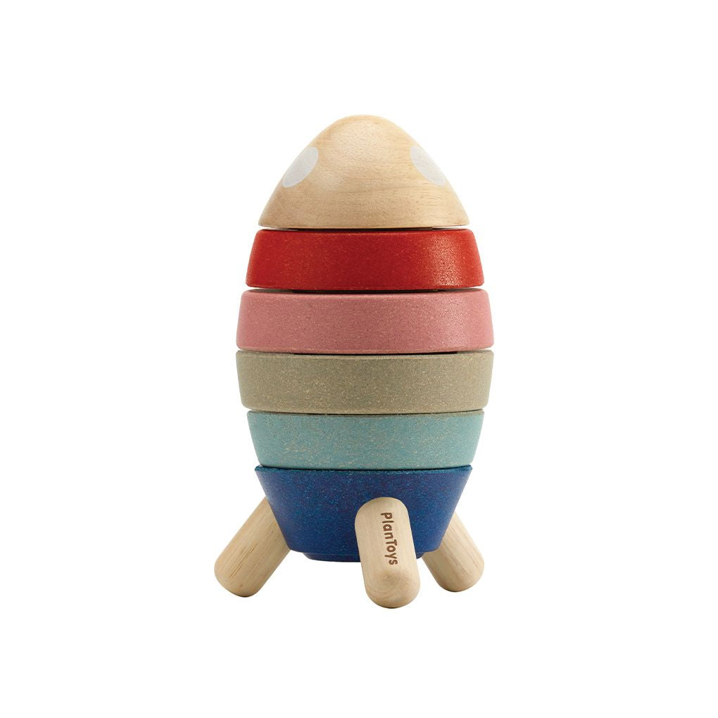 Plan Toys Stacking Rocket - Orchard