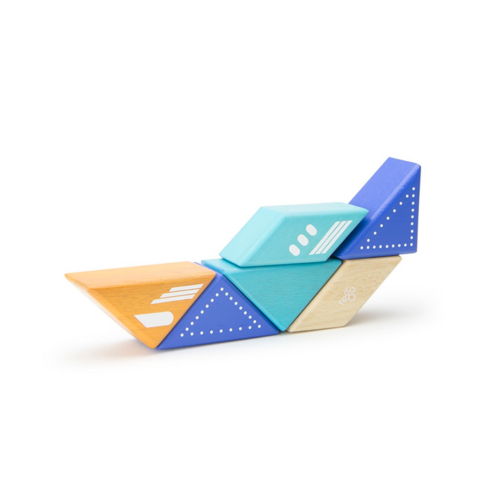 Travel Pals - Jet Plane <br>Magnetic Wooden Blocks <br>6 pieces