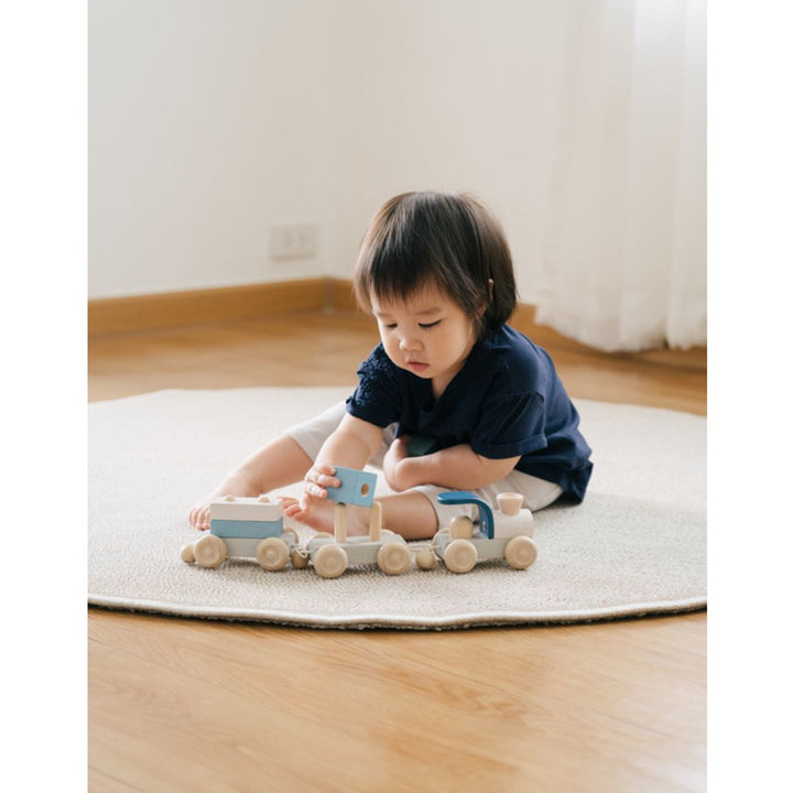 Plan Toys Stacking Train Trio - Orchard