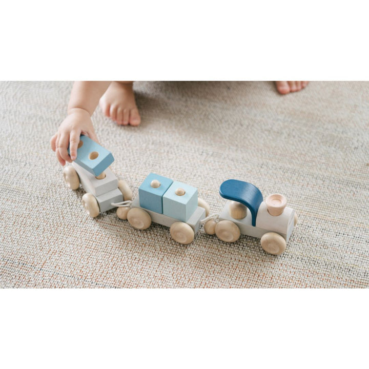 Plan Toys Stacking Train Trio - Orchard