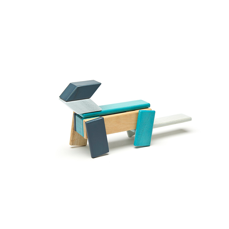 14-Piece Set Magnetic Wooden Blocks Tegu Classics