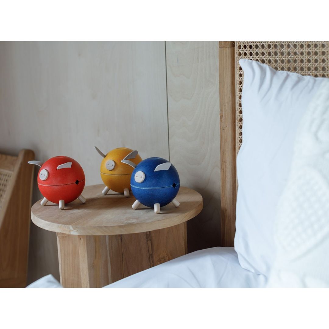 Plan Toys Piggy Bank Red - Orchard