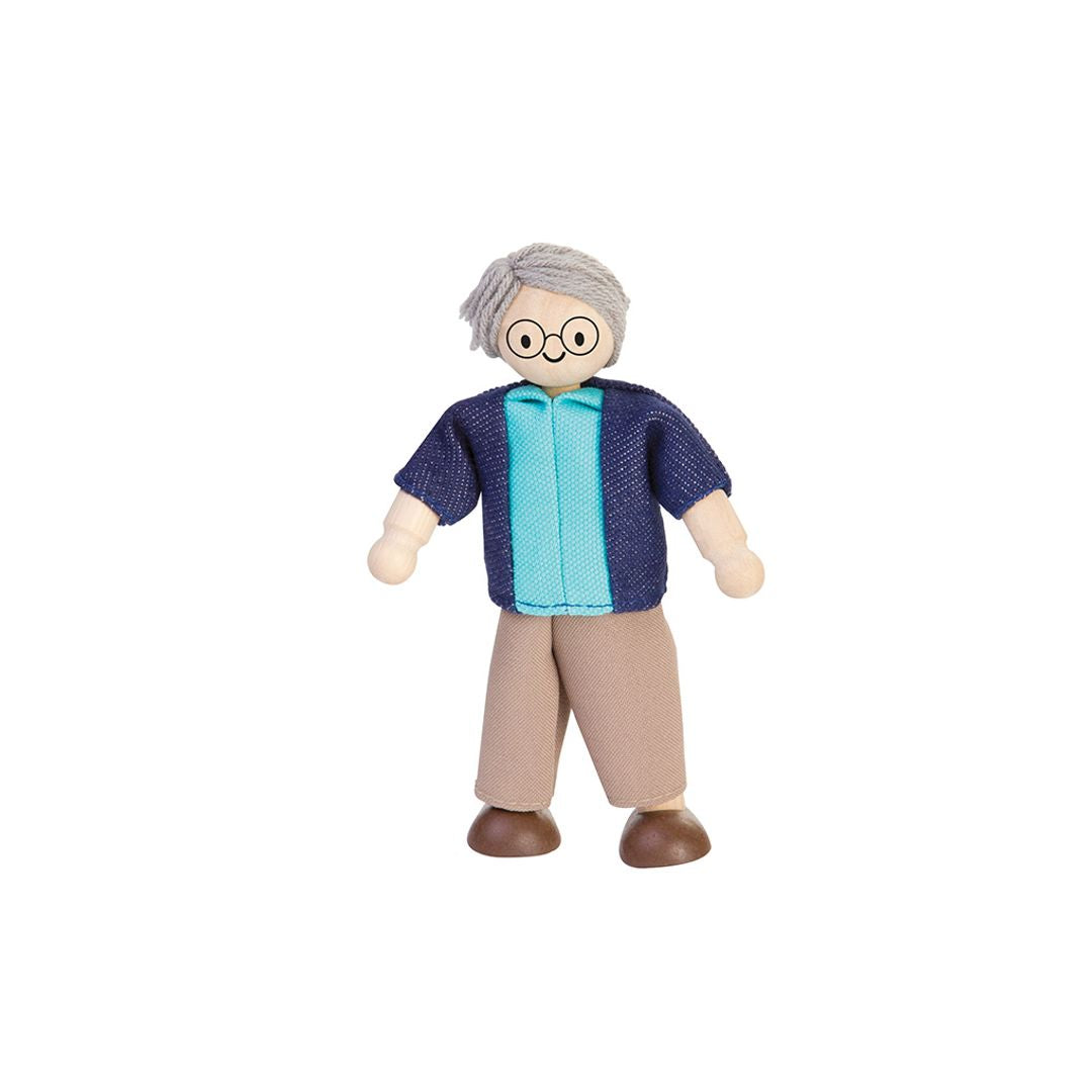 Plan Toys Grandfather Dollhouse Figure - Light Skin Tone