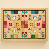 Bauspiel Color Staircase with Luminous Blocks, 32-Piece Set · view 1
