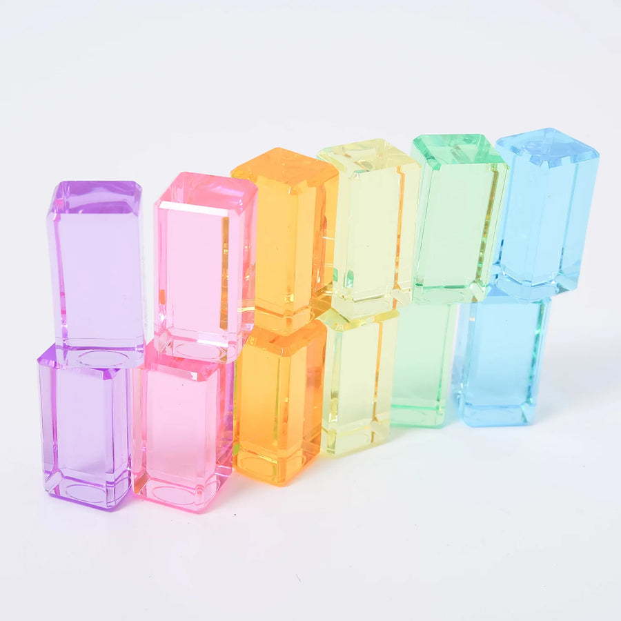 Bauspiel Luminous Blocks, Pastel, 12-Piece Set, in pastel colors, photo 4 of 5