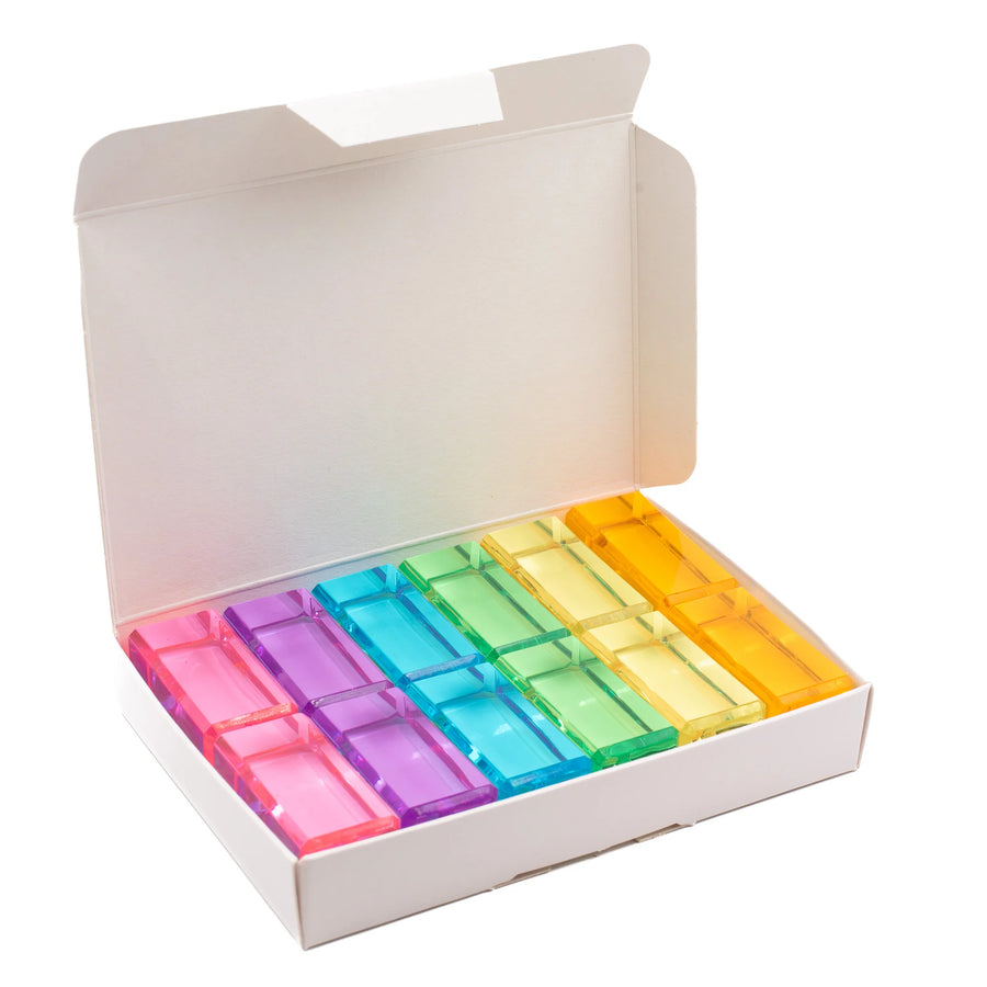 Bauspiel Luminous Blocks, Pastel, 12-Piece Set, in pastel colors, photo 2 of 5