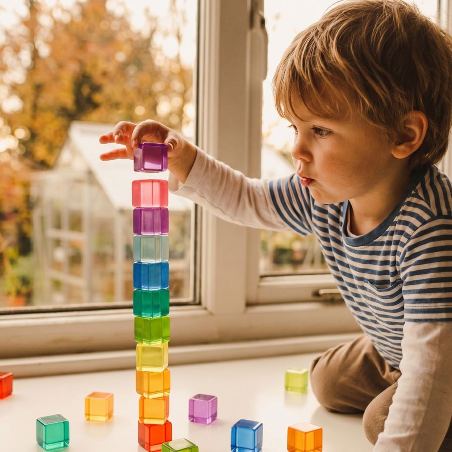 Bauspiel Lucent Cubes, Set of 100, photo 1 of 5