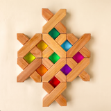 Bauspiel X-Blocks, 48-Piece Set in Wooden Tray, photo 1 of 7 · view 1