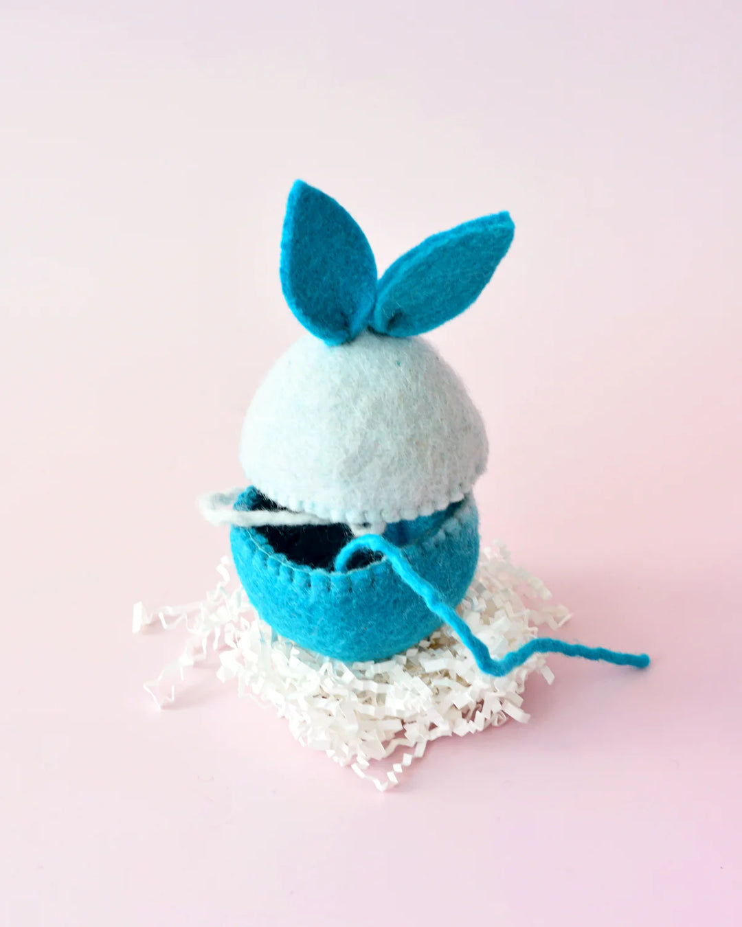 Blue Easter Egg Cover with Bunny Ears