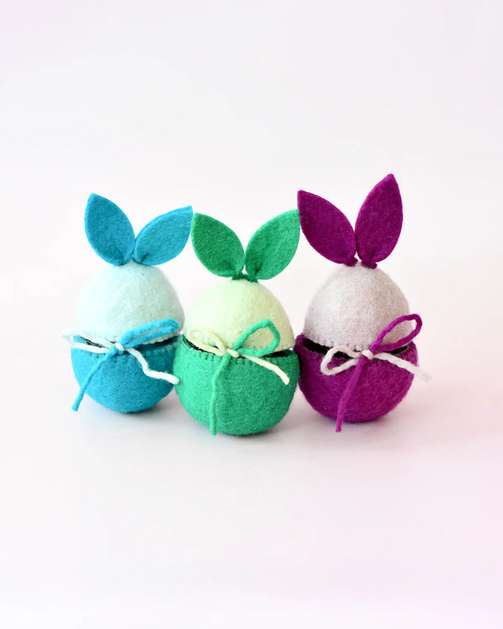 Blue Easter Egg Cover with Bunny Ears