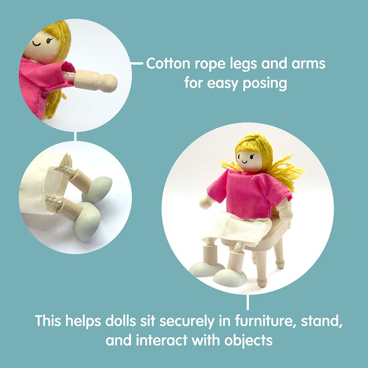 Plan Toys Doll Family - Dark Skin Tone