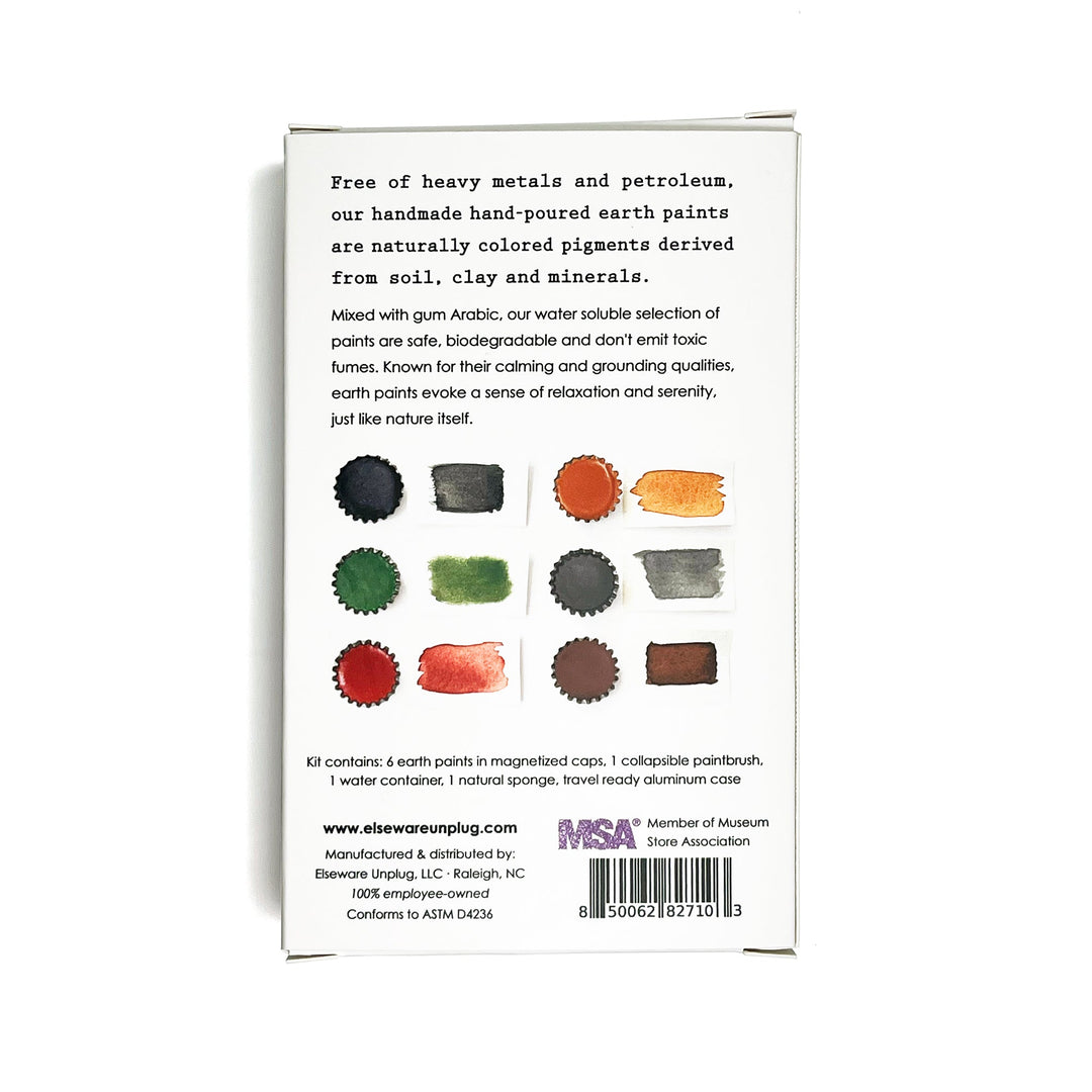Handmade Watercolor Set – Earth Paints