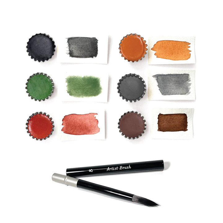 Handmade Watercolor Set – Earth Paints