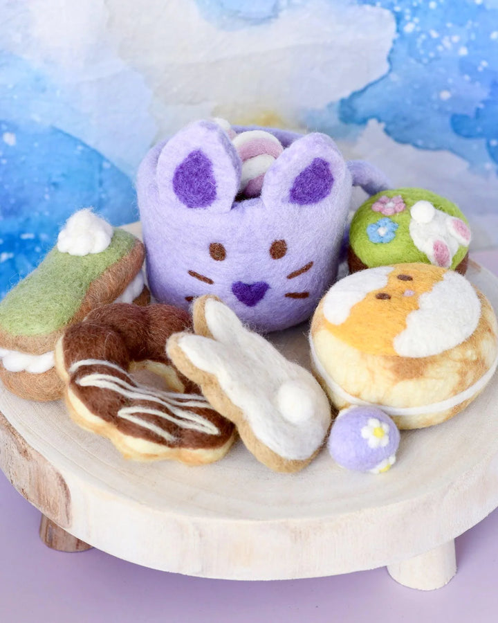 Easter Felt Play Food Set, Lilac
