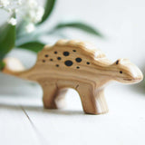 Wooden Euoplocephalus, a natural wood animal toy by Tiny Fox Hole (view 2) · view 2