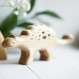 Wooden Euoplocephalus, a natural wood animal toy by Tiny Fox Hole (view 3) · view 3