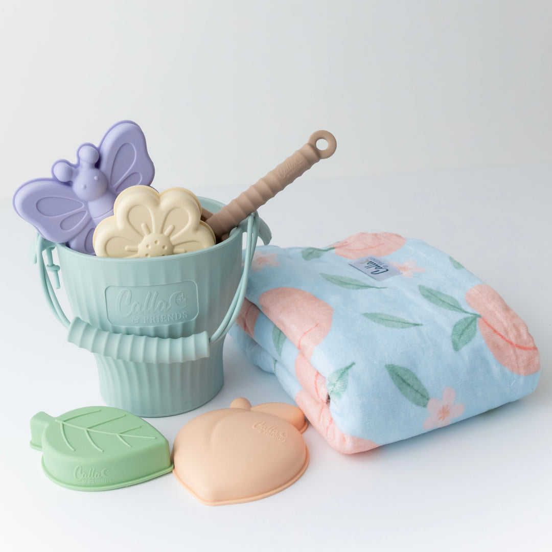 Peach Blossom Silicone Beach Toy Set