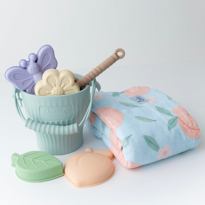 Peach Blossom Silicone Beach Toy Set