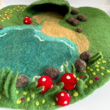Fairy Pond felt play mat, detail view · view 3