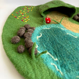 Fairy Pond Felt Play Mat, made for open-ended, small-world play. · view 4