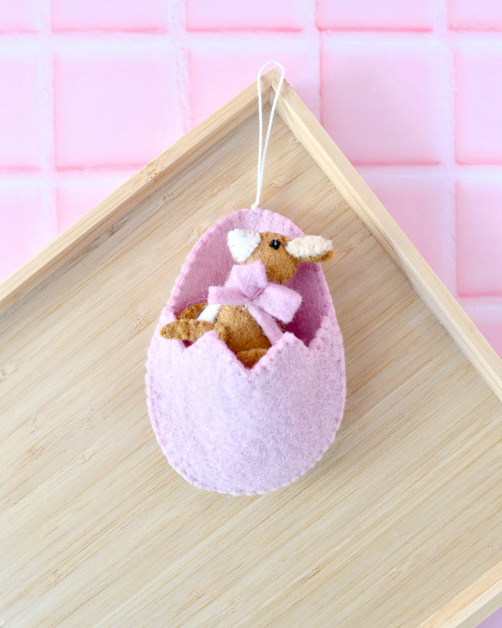 Easter Kangaroo Baby in Egg Pouch Ornament
