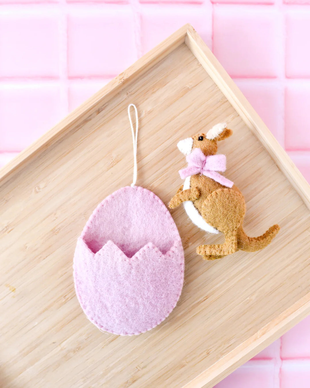 Easter Kangaroo Baby in Egg Pouch Ornament