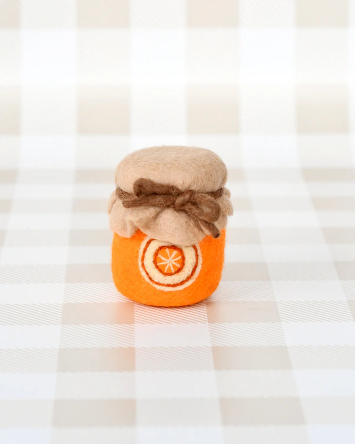 Felt Orange Marmalade Jar