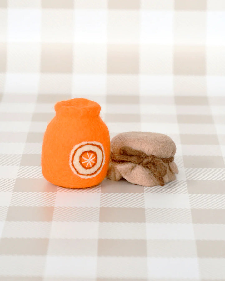 Felt Orange Marmalade Jar