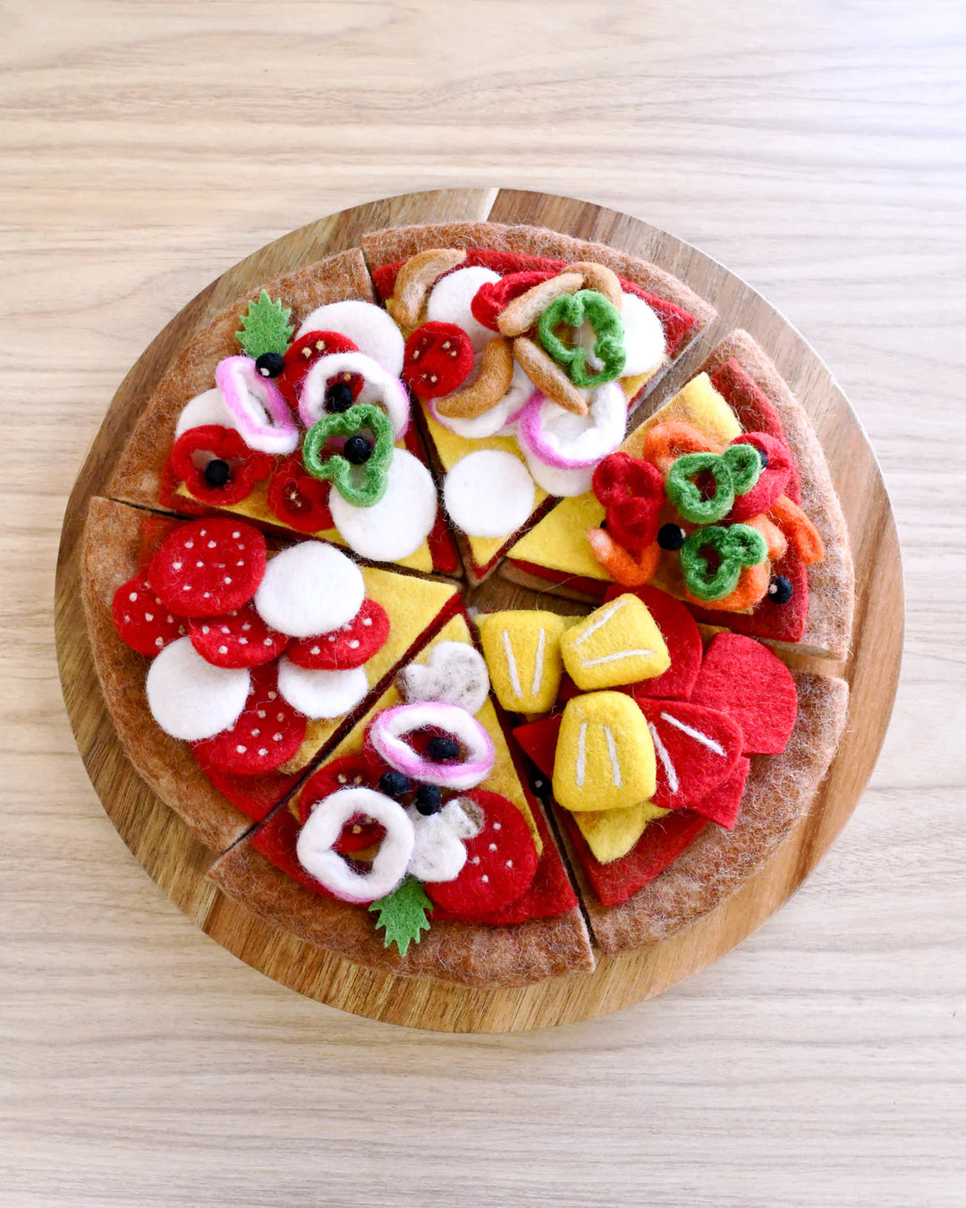 Felt Hawaiian Pizza Slice