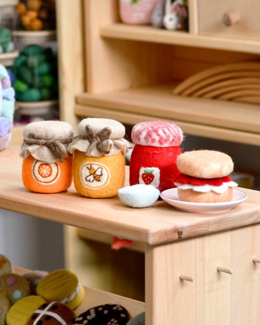 Felt Orange Marmalade Jar